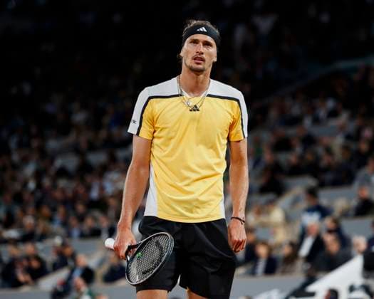 Alexander Zverev (GER) Tennis - French Open 2024 - Roland Garros - Paris - - France - 5 June 2024. Copyright: xJuergenxHasenkopfx