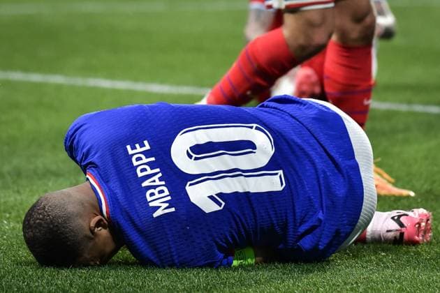 Friendly football match - France v Luxembourg French forward Kylian Mbappe is tackled during a friendly football match between France and Luxembourg at the Stage Saint-Symphorien stadium in Metz on June 5, 2024. Photo by Firas Abdullah ABACAPRESS.COM Metz Lorraine France  Copyright: xAbdullahxFiras ABACAx