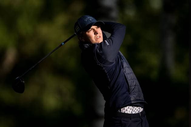 240606 Adam Wallin of Sweden during the first round of the 2024 Scandinavian Mixed Golf Tournament on June 6, 2024 in Helsingborg. Photo: Petter Arvidson BILDBYRAN kod PA PA0826 golf scandinavian mixed bbeng volvo car scandinavian mixed Copyright: PETTERxARVIDSON BB240606PA001