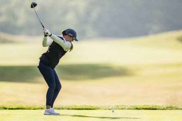 240606 Linn Grant of Sweden during the first round of the 2024 Scandinavian Mixed Golf Tournament on June 6, 2024 in Helsingborg. Photo: Petter Arvidson BILDBYRAN kod PA PA0826 golf scandinavian mixed bbeng volvo car scandinavian mixed Copyright: PETTERxARVIDSON BB240606PA005