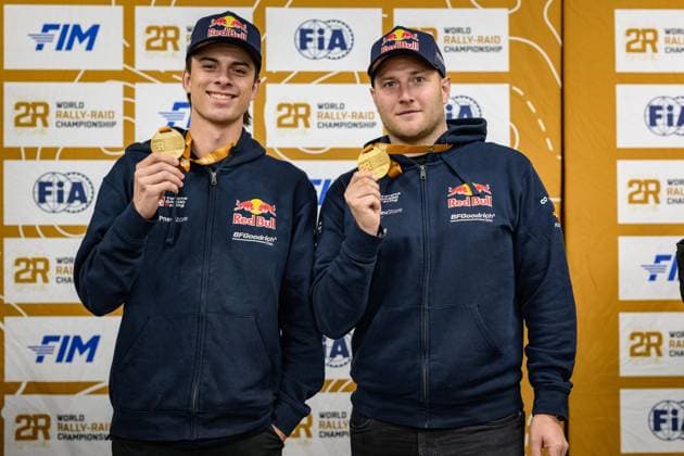 Sport Themen der Woche KW23 Sport Bilder des Tages 206 QUINTERO Seth (usa), ZENZ Dennis (ger), , Toyota Gazoo Racing, Toyota GR DKR Hilux, FIA W2RC, Ultimate, portrait during the Stage 3 of the 2024 Desafio Ruta 40, on June 5, 2024 in San Juan, Argentina - AUTO - DESAFIO RUTA 40 2024 DPPI Panoramic  20240605DSR0126