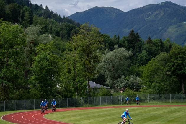 Czech national football team s training camp before the European Football Championships in Schladming, Germany, June 6, 2024. (CTKxPhoto VaclavxPancer) CTKPhotoP2024060604296  CTKPhotoP2024060604296