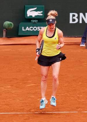 Laura Siegemund (GER) macht die Faust und jubelt, Jubel,Freude,Emotion, Edouard Roger-Vasselin (FRA), Mixed Doubles, Finale, Endspiel Copyright: xJuergenxHasenkopfx