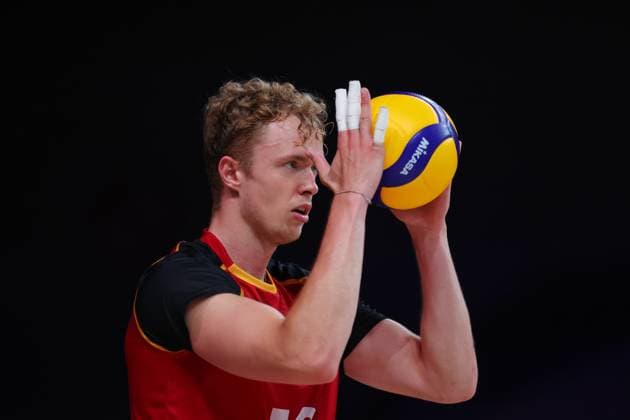 Anton Brehme (GER), JUNE 6, 2024 - Volleyball : FIVB Volleyball Nations League 2024 Men s Preliminary Round between Bulgaria - Germany at West Japan General Exhibition Center, Fukuoka, Japan. Noxthirdxpartyxsales  (255566015)