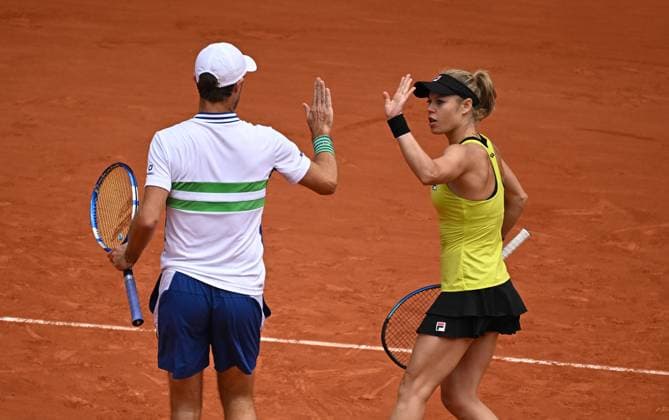 2024 Roland Garros Mixed doubles final Laura Siegemund (GER) Edouard Roger-Vasselin (FRA)