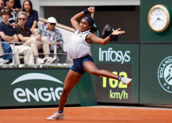 Coco Gauff, Halbfinale, Semi Final Tennis - French Open 2024 - Roland Garros - Paris - - France - 6 June 2024. Copyright: xJuergenxHasenkopfx