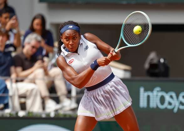 Coco Gauff, Halbfinale, Semi Final Tennis - French Open 2024 - Roland Garros - Paris - - France - 6 June 2024. Copyright: xJuergenxHasenkopfx