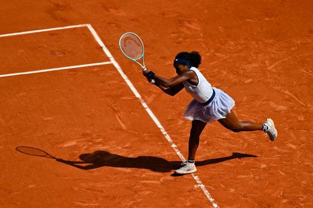 Coco Gauff ( USA ) during the 2024 French Open at Roland Garros on June 6, 2024 in Paris, France. ( Photo by federico pestellini panoramic ) - TENNIS : Roland Garros 2024 - Internationaux de France - 06 06 2024 FedericoPestellini Panoramic 