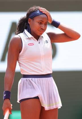 Coco Gauff, USA, during semifinal of 2024 French Open at Roland Garros, Paris, 06 06 2024; -