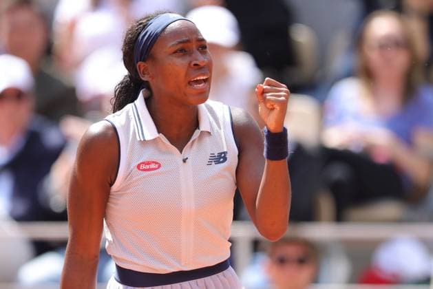 Coco Gauff, USA, during semifinal of 2024 French Open at Roland Garros, Paris, 06 06 2024; -