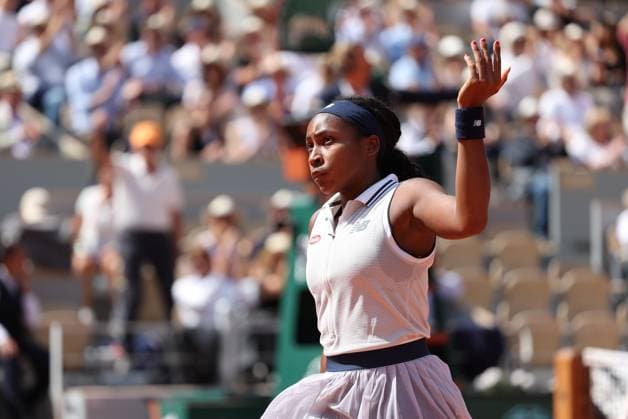 ROLAND GARROS 2024 Thierry Larret Maxppp. Tennis. Roland Garros 2024. Internationaux de France de tennis. Stade Roland Garros, Paris (75). Le 6 juin 2024. Demi finale dames. Court Philippe Chatrier : Iga SWIATEK (POL) vs Coco GAUFF (USA) PARIS (75) STADE ROLAND GARROS PARIS ILE DE FRANCE FRANCE  Copyright: xThierryxLarret MAXPPPxThierryxLarretx TL_20240606_0036 0504437661st