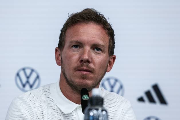 Fussball, Nationalmannschaft Saison 2023 24 Pressekonferenz Deutschland vor dem Länderspiel gegen Griechenland 06.06.2024, BORUSSIA-PARK Julian Nagelsmann (Trainer Deutschland) Mönchengladbach BORUSSIA-PARK Nordrhein-Westfahlen Deutschland