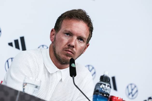 Fussball, Nationalmannschaft Saison 2023 24 Pressekonferenz Deutschland vor dem Länderspiel gegen Griechenland 06.06.2024, BORUSSIA-PARK Julian Nagelsmann (Trainer Deutschland) Mönchengladbach BORUSSIA-PARK Nordrhein-Westfahlen Deutschland