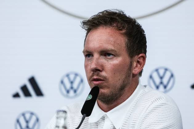 Fussball, Nationalmannschaft Saison 2023 24 Pressekonferenz Deutschland vor dem Länderspiel gegen Griechenland 06.06.2024, BORUSSIA-PARK Julian Nagelsmann (Trainer Deutschland) Mönchengladbach BORUSSIA-PARK Nordrhein-Westfahlen Deutschland
