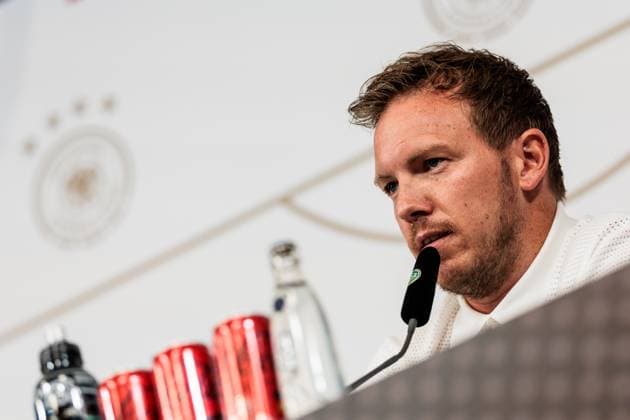 Länderspiel: Deutschland - Griechenland: Abschluss-Pressekonferenz Deutschland; 06.06.2024 Julian Nagelsmann (Trainer Deutschland) Länderspiel: Deutschland - Griechenland: Abschluss-Pressekonferenz Deutschland; Borussia Park, Mönchengladbach am 06.06.2024 Copyright: xBEAUTIFULxSPORTS Wunderlx