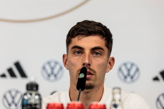 Länderspiel: Deutschland - Griechenland: Abschluss-Pressekonferenz Deutschland; 06.06.2024 Kai Havertz (Deutschland, 7) Länderspiel: Deutschland - Griechenland: Abschluss-Pressekonferenz Deutschland; Borussia Park, Mönchengladbach am 06.06.2024 Copyright: xBEAUTIFULxSPORTS Wunderlx