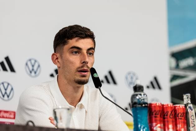 Länderspiel: Deutschland - Griechenland: Abschluss-Pressekonferenz Deutschland; 06.06.2024 Kai Havertz (Deutschland, 7) Länderspiel: Deutschland - Griechenland: Abschluss-Pressekonferenz Deutschland; Borussia Park, Mönchengladbach am 06.06.2024 Copyright: xBEAUTIFULxSPORTS Wunderlx