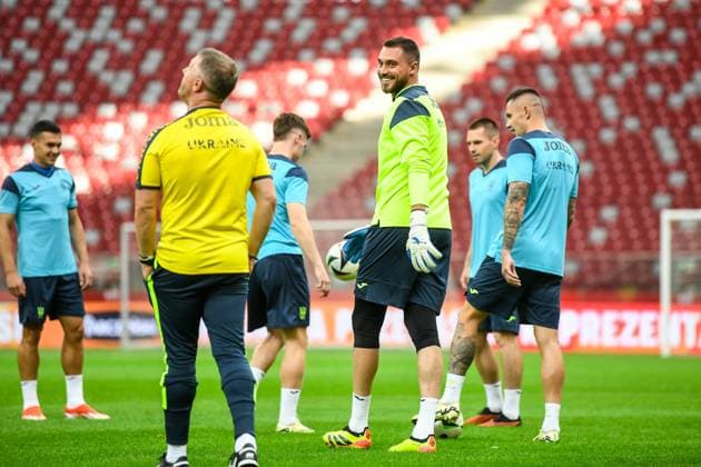 WARSZAWA 06.06.2024 TRENING REPREZENTACJI UKRAINY PRZED MECZEM POLSKA-UKRAINA --- UKRAINE FOOTBALL national team, Nationalteam TRAINING IN WARSAW BEFORE THE MATCH POLAND - UKRAINE HEROHIJ BUSZCZAN FOT. JACEK PRONDZYNSKI FOTOPYK NEWSPIX.PL --- Newspix.pl  240606JAC047