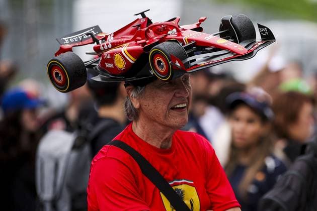 Ferrari fans is seen during the Formula 1 AWS Grand Prix du Canada 2024, 9th round of the 2024 Formula One World Championship, WM, Weltmeisterschaft from June 07 to 09, 2024 on the Circuit Gilles Villeneuve, in MontrÃ al, Canada - F1 - CANADIAN GRAND PRIX 2024 DPPI Panoramic  240606_R09_CANADA_DP_EA029649