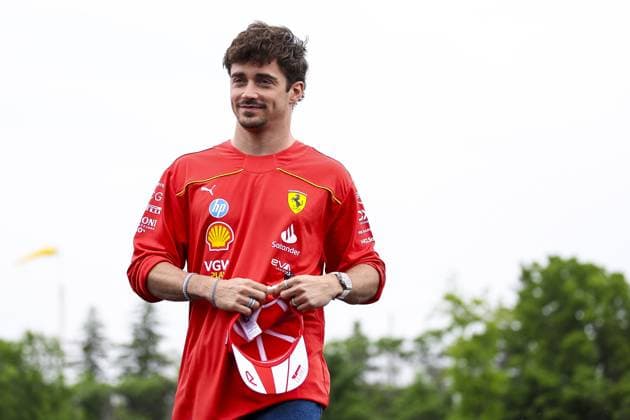 LECLERC Charles (mco), Scuderia Ferrari SF-24, portrait during the Formula 1 AWS Grand Prix du Canada 2024, 9th round of the 2024 Formula One World Championship, WM, Weltmeisterschaft from June 07 to 09, 2024 on the Circuit Gilles Villeneuve, in MontrÃ al, Canada - F1 - CANADIAN GRAND PRIX 2024 DPPI Panoramic  240606_R09_CANADA_DP_EA021545
