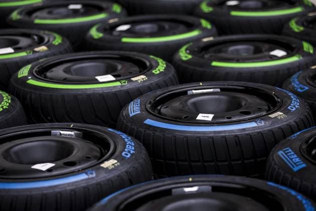 Pirelli rain and intermediate tyres, pneus, tyre, pneu, during the Formula 1 AWS Grand Prix du Canada 2024, 9th round of the 2024 Formula One World Championship, WM, Weltmeisterschaft from June 07 to 09, 2024 on the Circuit Gilles Villeneuve, in Montrà al, Canada - F1 - CANADIAN GRAND PRIX 2024 DPPI Panoramic 240606_R09_CANADA_DP_EA028554