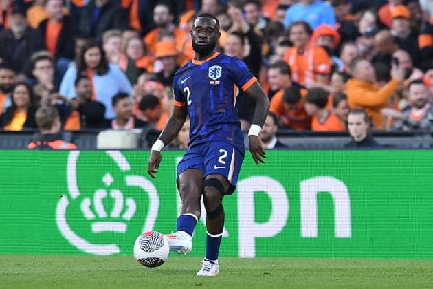 Fußball Länderspiel Niederlande - Kanada am 06.06.2024 im Feyenoord Stadium in Rotterdam Lutsharel Geertruida ( Niederlande )