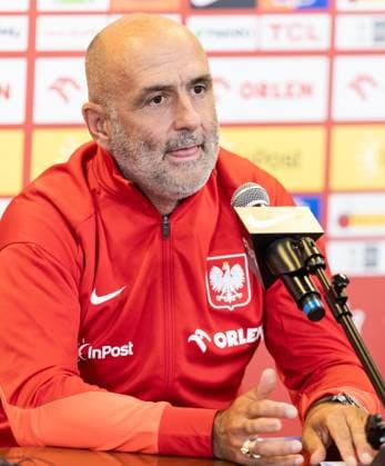 Team Poland Before Friendly Match Against Ukraine Michal Probierz is speaking during a team Poland press conference, PK, Pressekonferenz before a friendly match against Ukraine in Warsaw, Poland, on June 06, 2024. Warsaw Poland  Copyright: xFotoxOlimpikx originalFilename:jastrzebowski-teampola240606_npln9.jpg