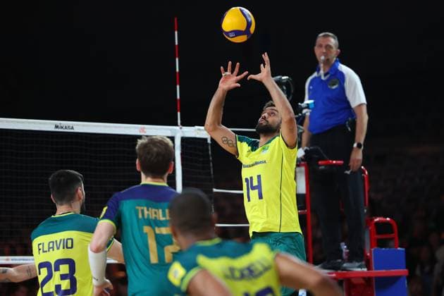 Fernando Gil Kreling (BRA), JUNE 7, 2024 - Volleyball : FIVB Volleyball Nations League 2024 Men s Preliminary Round between Brasil - Slovenia at West Japan General Exhibition Center, Fukuoka, Japan. Noxthirdxpartyxsales  (255669321)