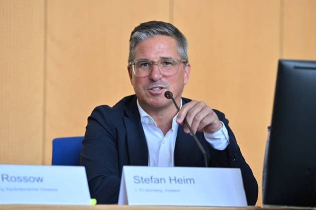 07.06.2024 - Medientermin Pressetermin der Stadt Nürnberg 1. FC Nürnberg FCN - Pressekonferenz Entwicklung des Stadions und des Stadionareals - Max-Morlock-Stadion - - xwoxzix - Stefan Heim ( Leiter Sabsstelle Stadionentwicklung - Vorstand FCN )