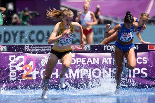 Sport Themen der Woche KW23 07.06.2024, Rome, Stadio Olimpico, European Athletics Championships, Olivia Guerth (Germany) durng the 3000 metres steeplechase qualification *** 07 06 2024, Rome, Stadio Olimpico, European Athletics Championships, Olivia Guerth Germany durng the 3000 meters steeplechase qualification Copyright: xJustPictures.ch SvenxBeyrichx jp-en-SvBe-20240607-D4S_1148