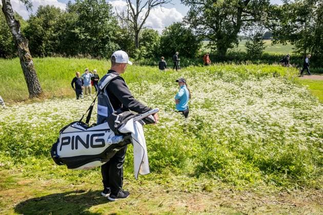 240607 And and Linn Grant or Sweden during the second round of the 2024 Scandinavian Mixed Golf Tournament on June 7, 2024 in Helsingborg. Photo: Petter Arvidson BILDBYRAN kod PA PA0827 golf scandinavian mixed bbeng volvo car scandinavian mixed Copyright: PETTERxARVIDSON BB240607PA097
