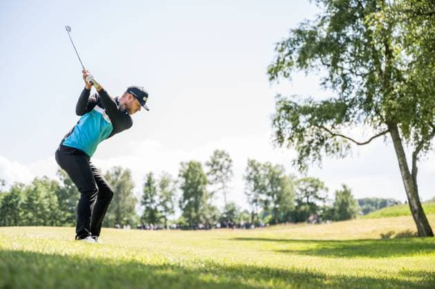 240607 Jesper Svensson of Sweden during the second round of the 2024 Scandinavian Mixed Golf Tournament on June 7, 2024 in Helsingborg. Photo: Petter Arvidson BILDBYRAN kod PA PA0827 golf scandinavian mixed bbeng volvo car scandinavian mixed Copyright: PETTERxARVIDSON BB240607PA100