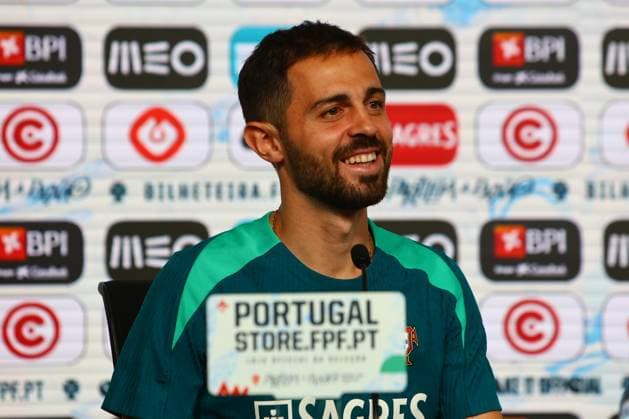 Portugal Fussball Nationalmannschaft, Selecao, 07.06.2024, Portugal - Kroatien Pressekonferenz Vorbereitungsspiel zur Europameisterschaft 2024 , Bernardo Silva (Portugal) Copyright: FernandoxSoares