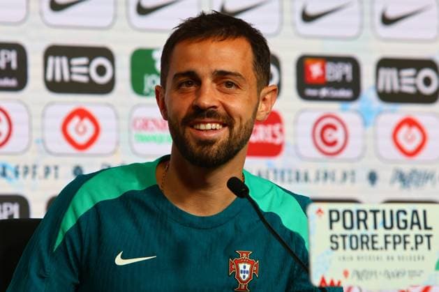 Portugal Fussball Nationalmannschaft, Selecao, 07.06.2024, Portugal - Kroatien Pressekonferenz Vorbereitungsspiel zur Europameisterschaft 2024 , Bernardo Silva (Portugal) Copyright: FernandoxSoares