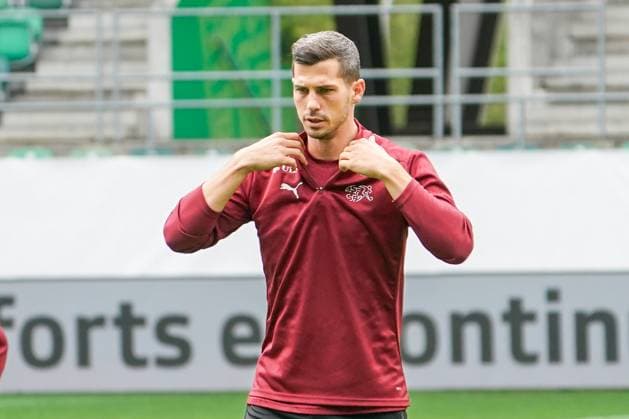 Fussball - St. Gallen, Schweiz: Abschusstraining Nationalteam Schweiz. Training vor dem letzten Testspiel gegen Österreich im Kybunpark. SUI, AUT, Freundschaftsspiel, UEFA EURO, EM, Europameisterschaft,Fussball 2024, Nati Suisse: Remo Freuler St. Gallen Kybunpark Schweiz Copyright: xJoeranxSteinsiekx