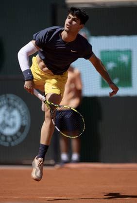 Carlos Alcaraz of Spain in action French Open Tennis, Day 13, Tennis, Roland Garros, Paris, France - 07 June 2024  Copyright: xEllaxLing Shutterstockx 14523807f