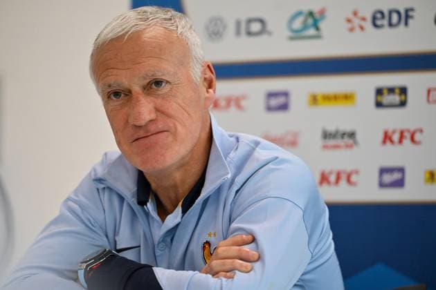 Didier Deschamps Entraineur Equipe de France Football Quentin reix PHOTOPQR ECHO REPUBLICAIN ; ; 07 06 2024 ; Didier Deschamps Entraineur Equipe de France Football Interview face a la PQR Ã Clairefontaine avant l Euro 2024 07 06 2024 Photo : Quentin Reix - Didier Deschamps Coach of the French Football Team press conference, PK, Pressekonferenz June 7th 2024 Clairefontaine, France France  Copyright: xPHOTOPQR ECHOxREPUBLICAIN MAXPPPxQuentinxreixx 20240607ECH4367 20240607ECH4367