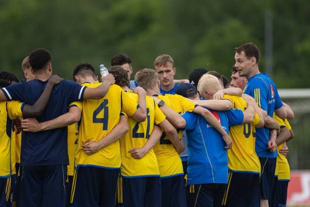 240607 Players of Sweden after the under-21 International Friendly, Länderspiel, Nationalmannschaft football match between Sweden and England on June 7, 2024 in Zagreb. Photo: Nikola Krstic BILDBYRAN COP 307 NK0014 fotboll football soccer fotball träningslandskamp international friendly sverige sweden england bbeng U21, U 21 under-21 Copyright: NIKOLAxKRSTIC BB240607BB844