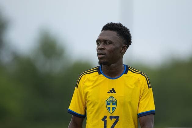 240607 Zeidane Inoussa of Sweden after the under-21 International Friendly, Länderspiel, Nationalmannschaft football match between Sweden and England on June 7, 2024 in Zagreb. Photo: Nikola Krstic BILDBYRAN COP 307 NK0014 fotboll football soccer fotball träningslandskamp international friendly sverige sweden england bbeng U21, U 21 under-21 Copyright: NIKOLAxKRSTIC BB240607BB852