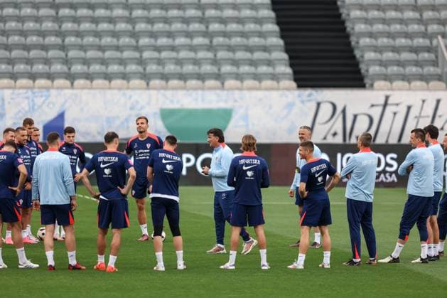 Training of the Croatian football team Training of the Croatian football team ahead of tomorrow s friendly match against Portugal at the Nacionale stadium in Lisbon, Portugal June 7, 2024 IgorxKralj PIXSELL