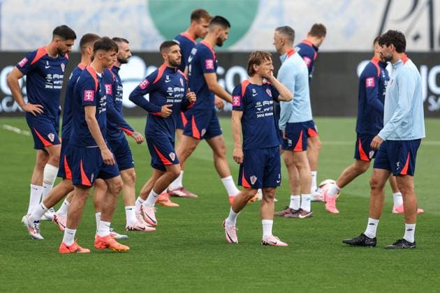 Training of the Croatian football team Luka modric during the Training of the Croatian football team ahead of tomorrow s friendly match against Portugal at the Nacionale stadium in Lisbon, Portugal June 7, 2024 IgorxKralj PIXSELL