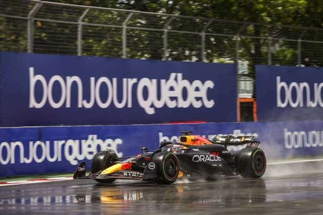 01 VERSTAPPEN Max (nld), Red Bull Racing RB20, action during the Formula 1 AWS Grand Prix du Canada 2024, 9th round of the 2024 Formula One World Championship, WM, Weltmeisterschaft from June 07 to 09, 2024 on the Circuit Gilles Villeneuve, in MontrÃ al, Canada - F1 - CANADIAN GRAND PRIX 2024 DPPI Panoramic  240607_R09_CANADA_DP_EA017972