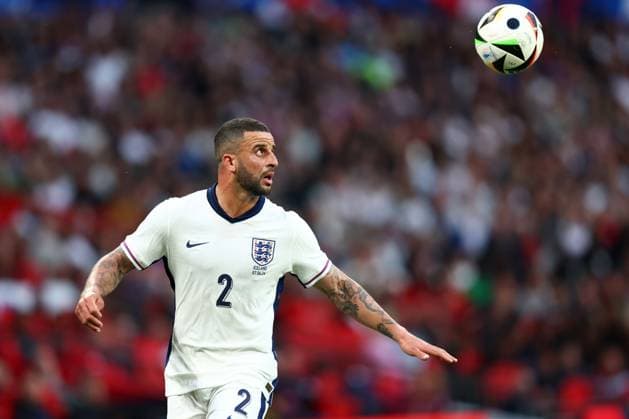 England v Iceland 7 June 2024, Wembley - International Football Friendly - England v Iceland - Kyle Walker of England - Photo: Charlotte Wilson Offside. London UK Copyright: xCharlottexWilsonx xOffsidexOffside