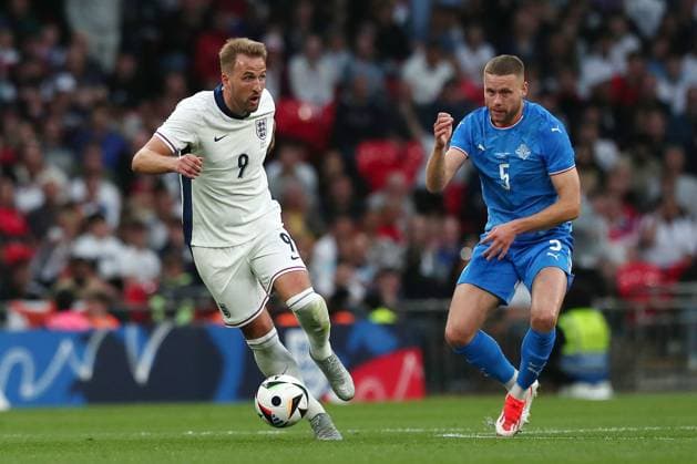 England v Iceland, London, UK - 07 June 2024 Harry Kane, Captain of England during the International Friendly, Länderspiel, Nationalmannschaft match between England and Iceland at Wembley Stadium, London on 07 June 2024 ( London Wembley Stadium England Copyright: xGeorgexBeck PPAUKx PPA-120320