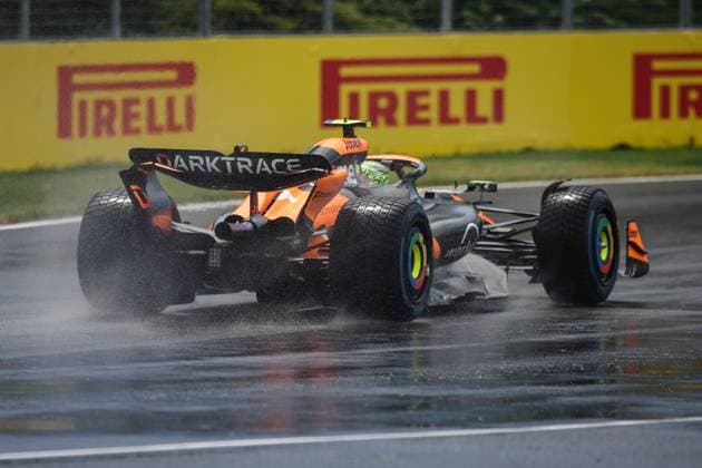 04 NORRIS Lando (gbr), McLaren F1 Team MCL38, action during the Formula 1 AWS Grand Prix du Canada 2024, 9th round of the 2024 Formula One World Championship, WM, Weltmeisterschaft from June 07 to 09, 2024 on the Circuit Gilles Villeneuve, in MontrÃ al, Canada - F1 - CANADIAN GRAND PRIX 2024 DPPI Panoramic  240607_R09_CANADA_DP_XB3_2537_1