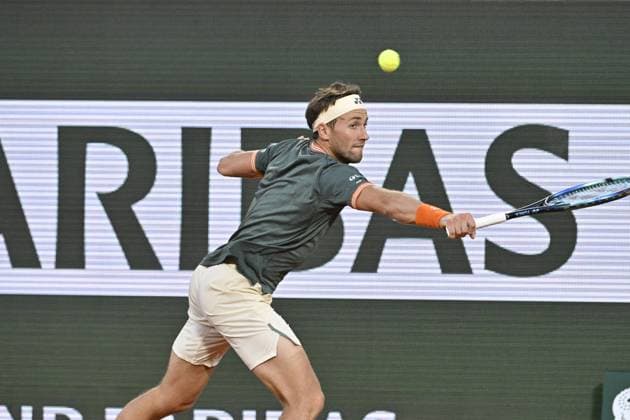 Tennis : Roland Garros 2024 - France - Casper Ruud - Norvege Tennis : Roland Garros 2024 - France - 07 06 2024 ChrysleneCaillaud Panoramic 