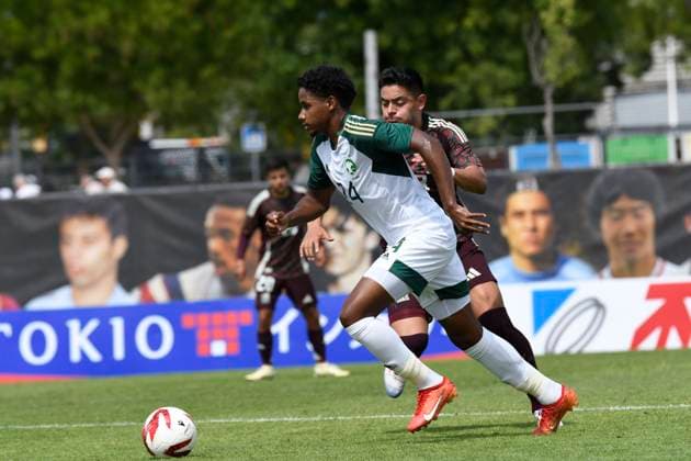 Mexique Vs Arabie Saoudite Yunus Alshanqity (Arabie Saoudite) FOOTBALL : Festival International Espoirs - Tournoi Maurice Revello - 07 06 2024 WilliamCannarella Panoramic 
