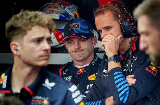 June 7, 2024, Montreal, Pq, Canada: Red Bull Racing driver Max Verstappen of the Netherlands looks on as mechanics work on his car during the second practice session at the Canadian Grand Prix Friday, June 7, 2024 in Montreal. Max Verstappen  - ZUMAc35_ 20240607_zaf_c35_163 Copyright: xPaulxChiassonx