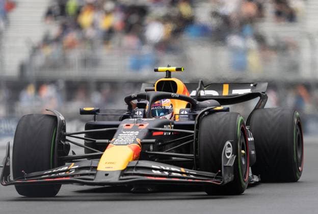 June 7, 2024, Montreal, Qc, CANADA: Red Bull Racing driver Sergio Perez of Mexico drives during the second practice session at the Canadian Grand Prix Friday, June 7, 2024 in Montreal. Canada News - June 7, 2024  - ZUMAc35_ 20240607_zaf_c35_169 Copyright: xChristinnexMuschix