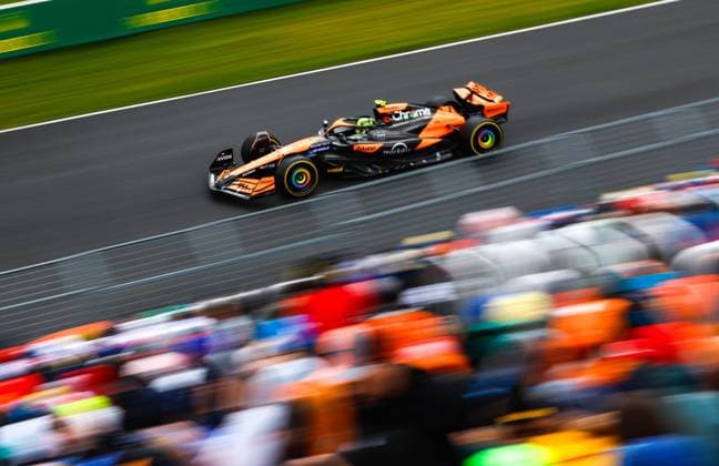 04 NORRIS Lando (gbr), McLaren F1 Team MCL38, action during the Formula 1 AWS Grand Prix du Canada 2024, 9th round of the 2024 Formula One World Championship, WM, Weltmeisterschaft from June 07 to 09, 2024 on the Circuit Gilles Villeneuve, in MontrÃ al, Canada - F1 - CANADIAN GRAND PRIX 2024 DPPI Panoramic  F12024GP09CAN_JK393010